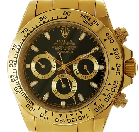 rolex schwarz gold schwarzes zifferblatt|rolex daytona gold.